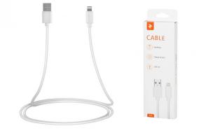 Кабель 2E USB 2.0 to Lightning Cable Single Molding Type, White,1m