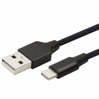 Кабель 2E USB 2.0 to Type-C Alumium Shell Cable, black, 1m