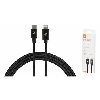 Кабель 2E USB 2.0 Type-C to Lightning USB Cable  Alumium Shell Cable, 1m