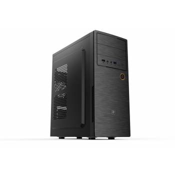 Корпус 2E ALFA (E1801-400) MidT, БЖ 2E ATX400W, 2*USB3.0, сталь перфорацією(бок.панель),чорний.