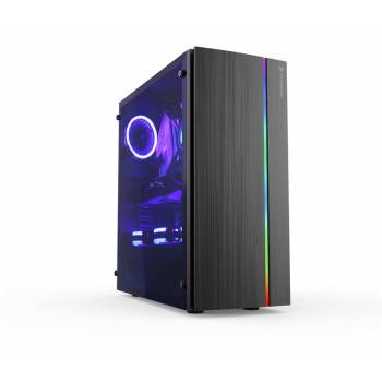 Корпус 2E Gaming SPARGO (GХ910) MidT,2*USB3.0,ARGB стрічка, акрил(бок.панель),без БЖ,чорний.