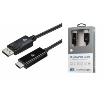 Кабель 2Е Displayport - HDMI (AM/AM), black, 1.8m