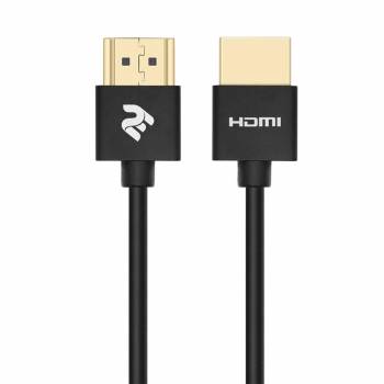 Кабель 2E HDMI 2.0 (AM/AM), Gen2 Ultra Slim cable, black, 2m