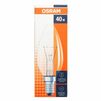 Лампа розжарювання Osram E14 40W 230V B35 CL CLAS