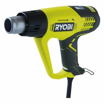 Фен Ryobi EHG2020LCD промисловий, 2000Вт, 250/500л/хв, 50-650С, LCD, 0.8кг