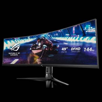 Монiтор LCD Asus 49" XG49VQ 2xHDMI, DP, MM, USB, VA, 3840x1080, 32:9, 144Hz, CURVED,FreeSync,HDR400