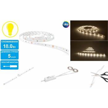 Стрічка світлодіодна Philips Linea DLI 31058 18W 3000K 5m без б/п White