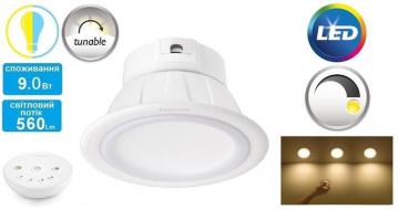 Світильник точковий Philips Smalu 59062 LED RM TW WH 9W 2700-6500K