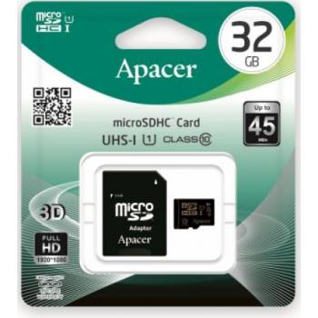 Карта памяті Apacer 32GB microSDHC C10 UHS-I + SD