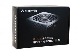 Блок живлення CHIEFTEC RETAIL A-135 APS-500SB,14cm fan,a/PFC,24+8,3xPeripheral,1xFDD,6xSATA,2xPCIe