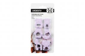 Набір форм для печива Ardesto Tasty Baking, 6 шт., ліловий, пластик