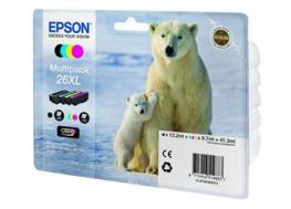 Картридж Epson 26XL XP600/605/700 Bundle (C,M,Y,Bkp) (500 стр)