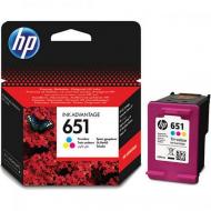 Картридж HP No.651 DJ Ink Advantage 5575/5645/ OfficeJet 202 Tri-color (300 стр)