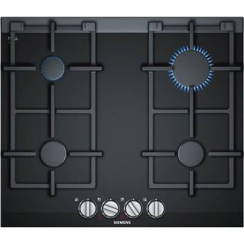 Вбудовувана газова поверхня Siemens ER6A6PD70R - Ш-60см./4 конфорки/чавун/символьні дисплеї/чорне скло