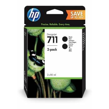 Картридж HP No.711 DesignJet 120/520 Black (2*80ml) Dual Pack