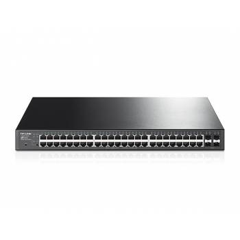 Комутатор TP-LINK T1600G-52PS 48x1GE PoE, 4x1GE/SFP