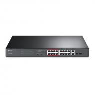 Комутатор TP-LINK TL-SL1218MP 16x1FE/PoE+ 192W, 2x1GE/SFP