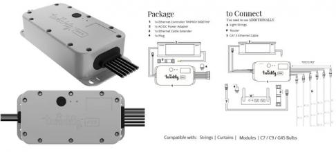 Контроллер Twinkly Pro Ethernet 6х250 ламп