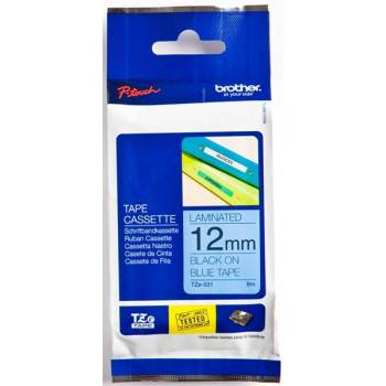 Стрічка Brother 12mm Laminated blue, Print black